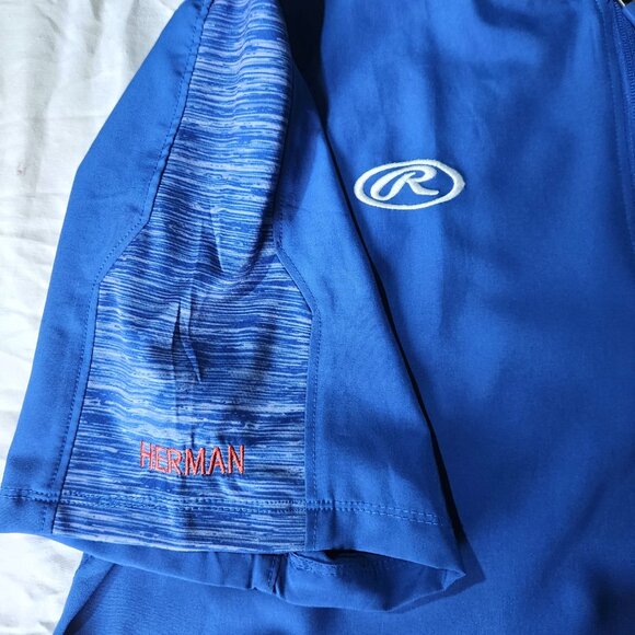Rawlings Shirt 1/4 Zip Pullover Top Activewear Drawstring Waist Men's Med - Picture 9 of 9